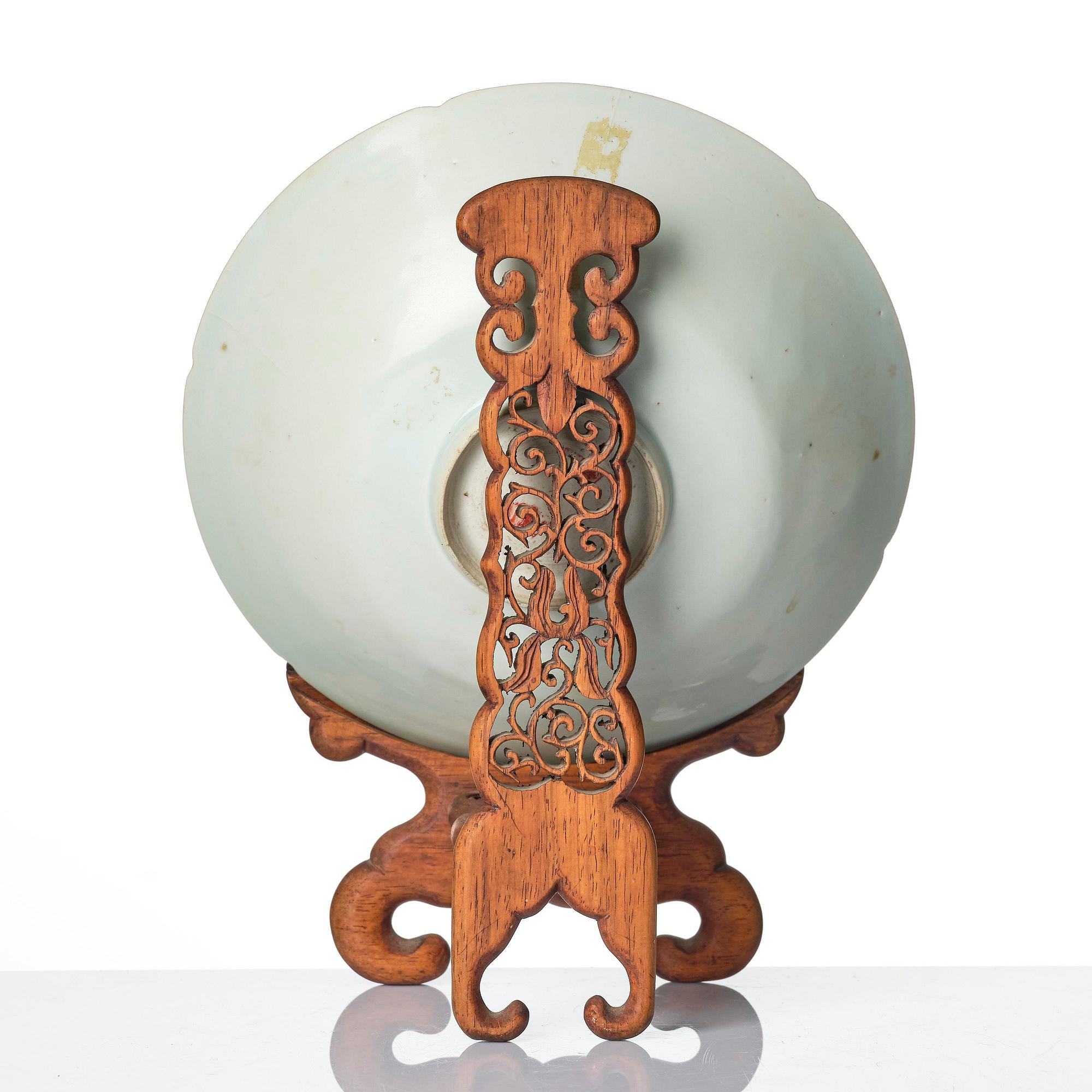 A carved qingbai foliate bowl, Song dynasty (960-1279).