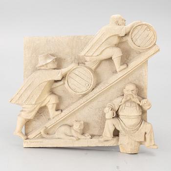 Stig Blomberg, relief, plaster model for M/S Stockholm (1941).