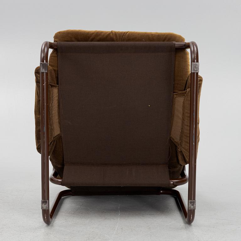 John Bertil Häggström, a pair of armchairs, "Zetti", Swed-Form, Skillingaryd, Ikea 1970s.