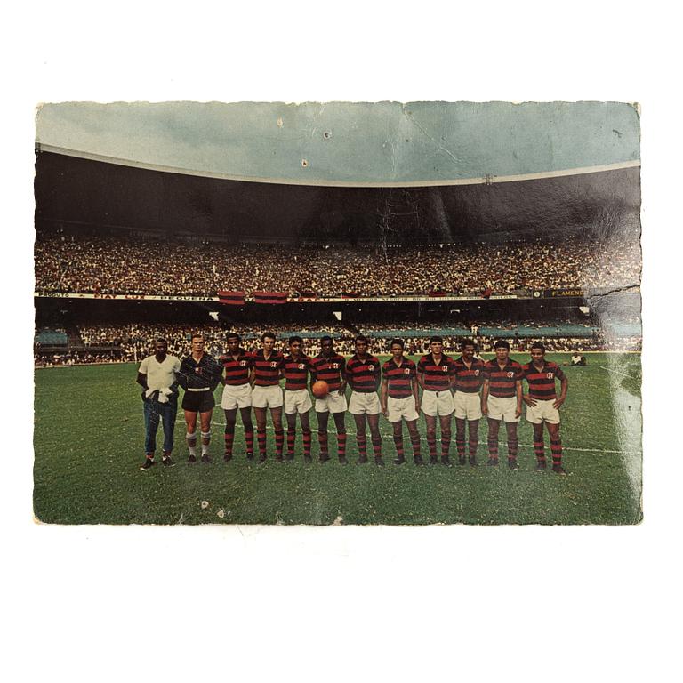 Autographs, Brazilian footballers, including Pelé, 1966.