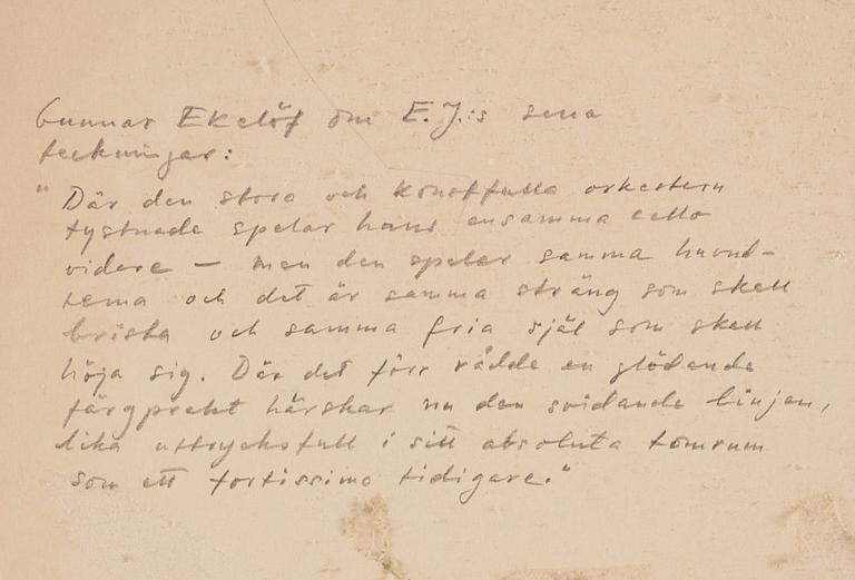 Ernst Josephson, Figurscen.