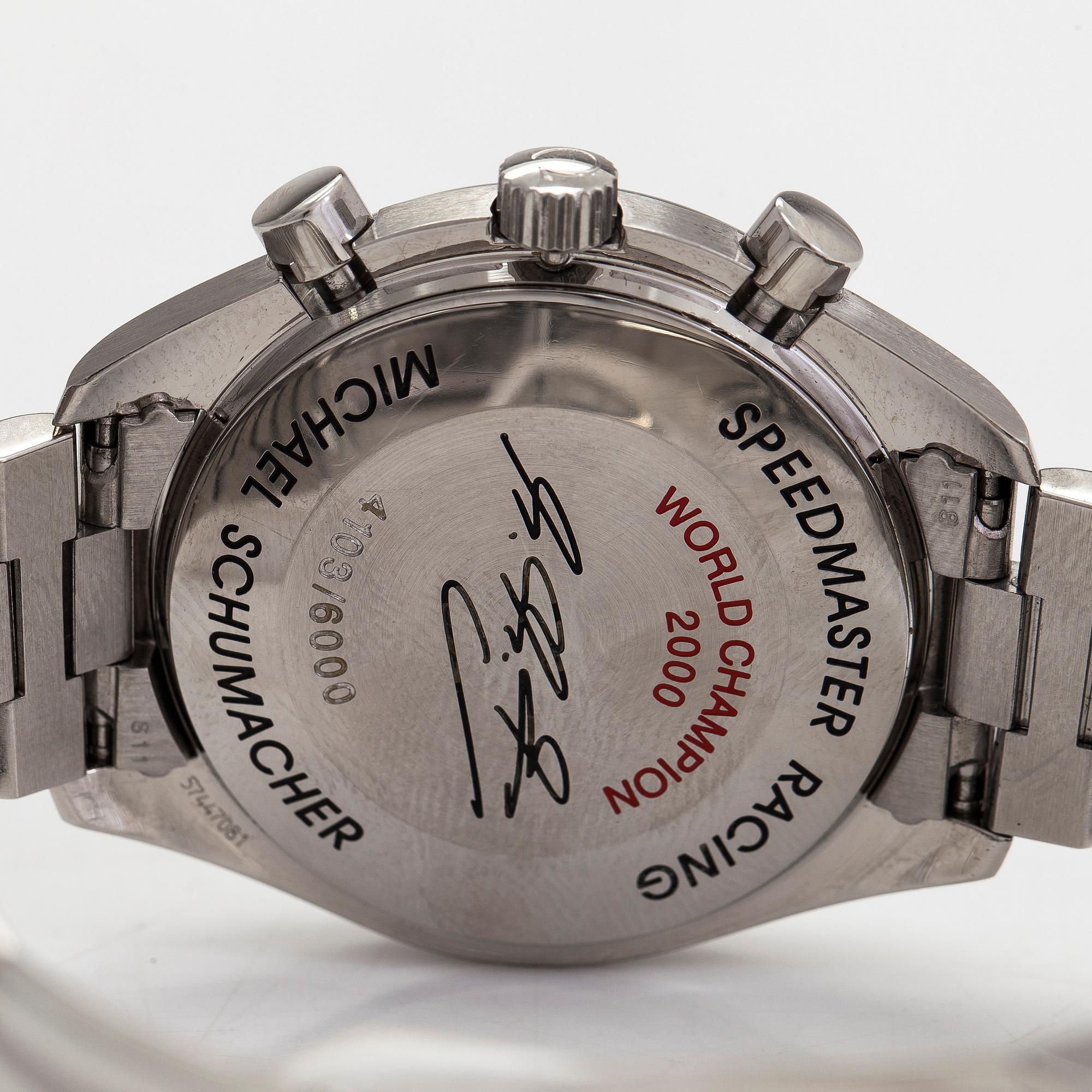 Omega Speedmaster Racing Michael Schumacher World Champion 2000