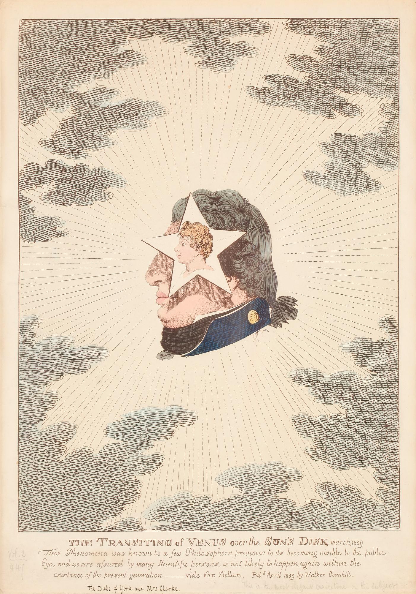 CHARLES WILLIAM, efter, kolorerat kopparstick, 1800-tal.