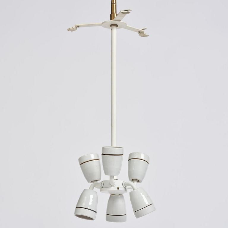 Bertil Brisborg, attributed to, an imposing pair of ceiling lamps, Nordiska Kompaniet, ca. 1957-60.