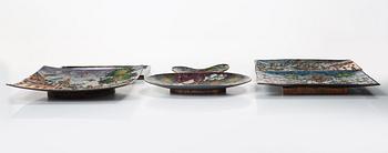 Enamel works by Juliane Pfeiffer, 6 pcs.