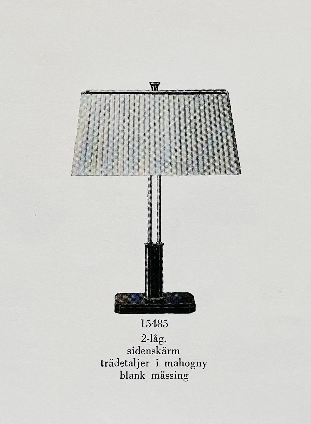 Harald Notini, a table lamp, model 15485, Arvid Böhlmarks Lampfabrik, Stockholm, 1940s/50s.