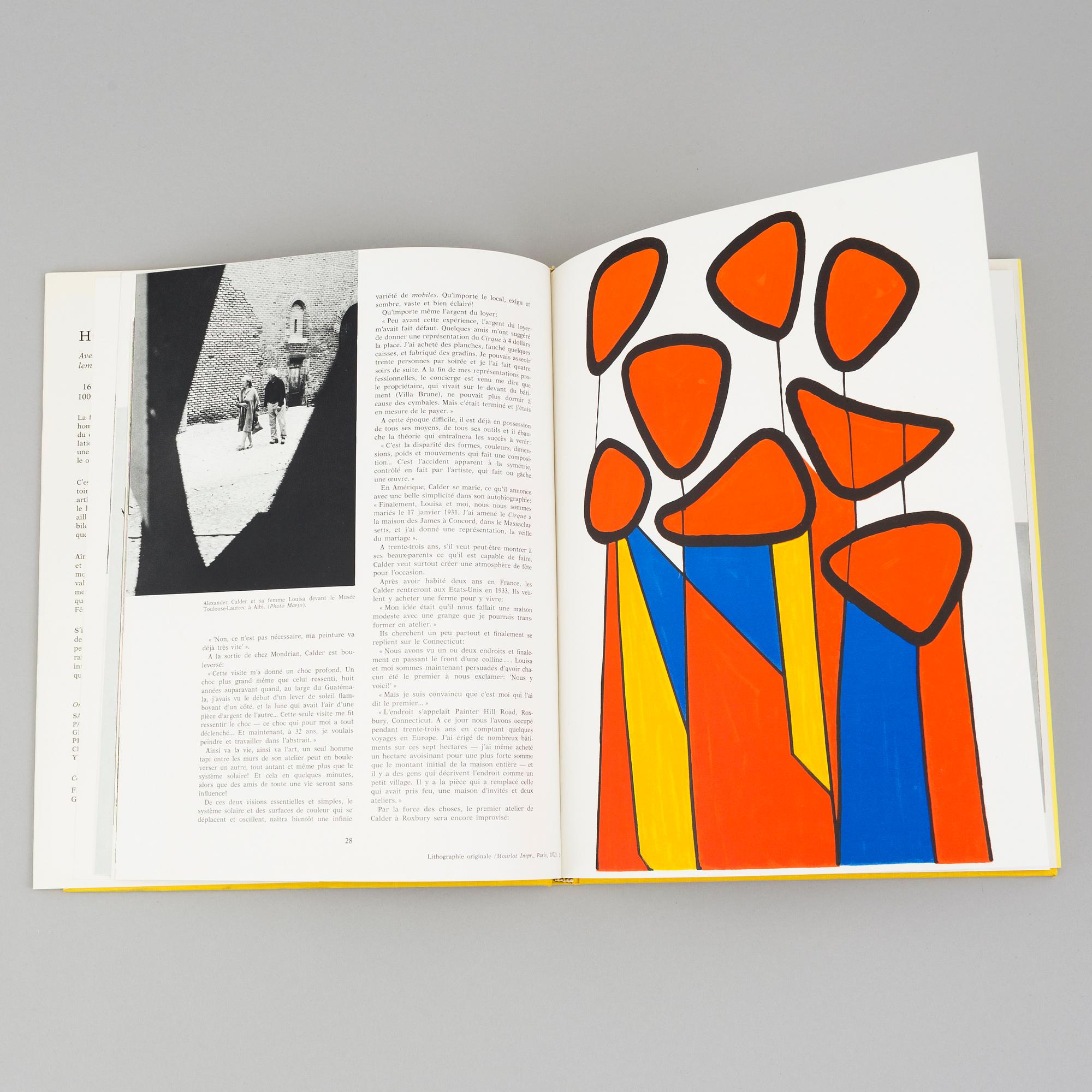 BÖCKER, 3 st, "Hommage a Marc Chagall, -Joan Miró, -Alexander Calder, "XXe siècle, G. di San Lazzaro.