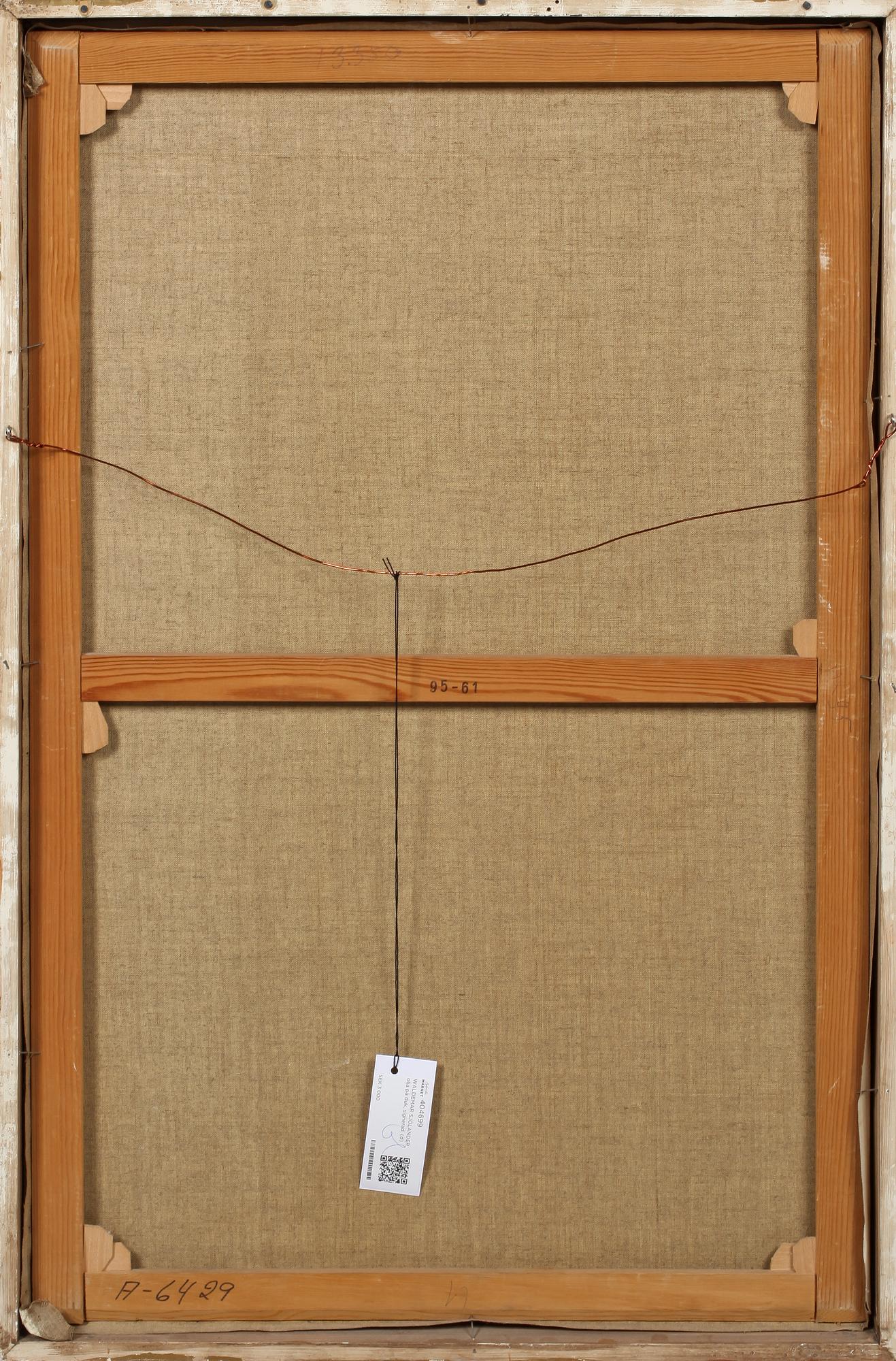 WALDEMAR SJÖLANDER, olja på duk, signerad.