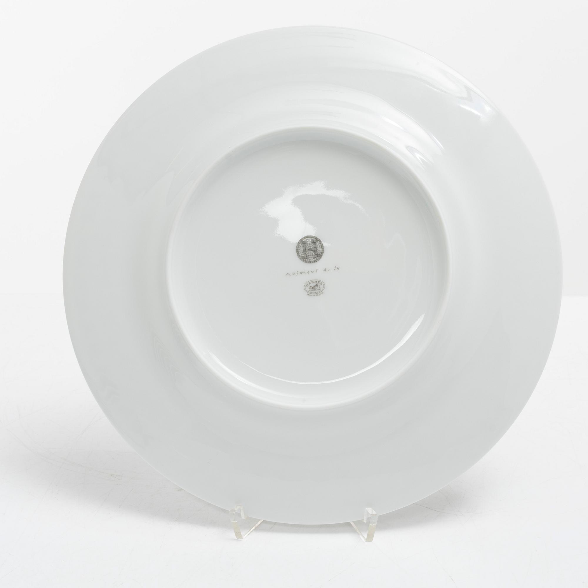 Hermès, tallrikar, 8 st, "Mosaique au 24".