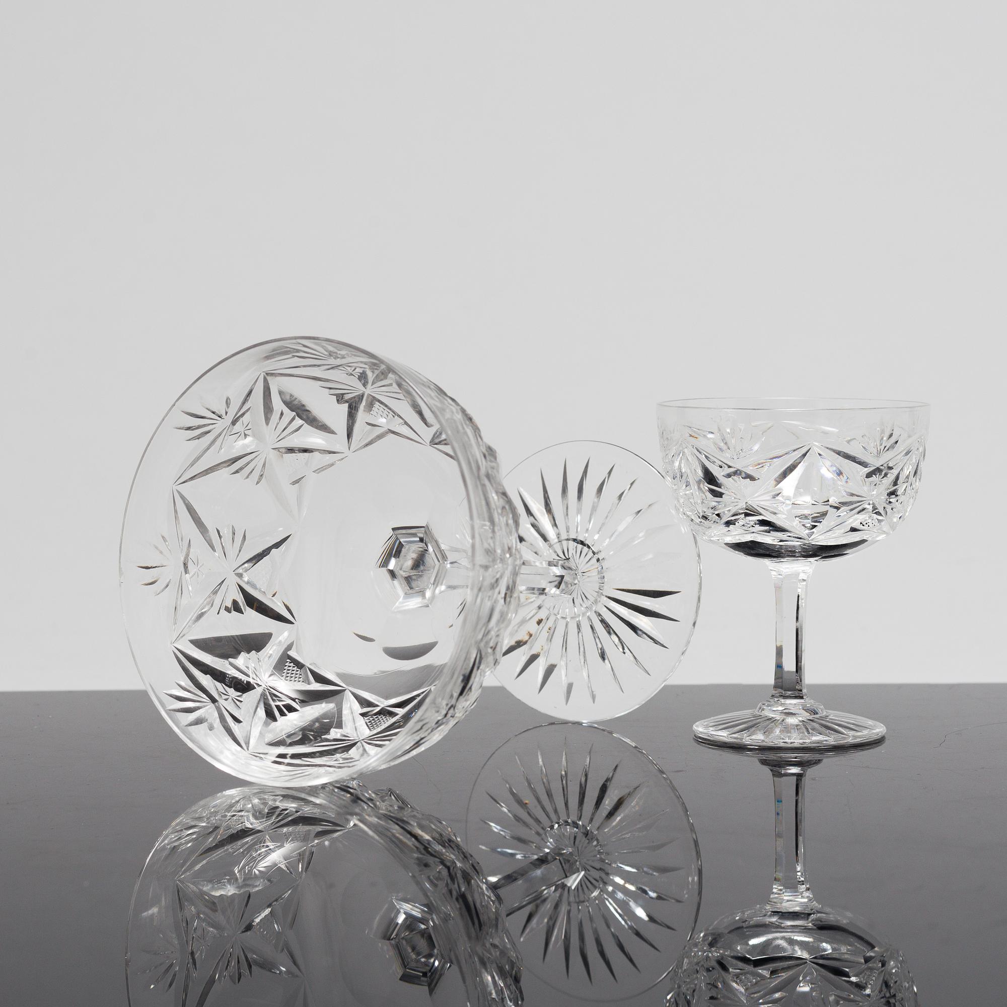 GLASSERVIS, 91 delar, 1900-tal.