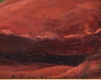 Gottfrid Kallstenius, Reclining woman with faun.