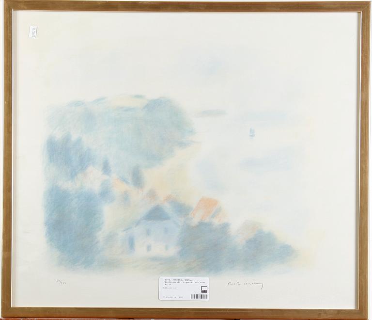 RUDBERG, GUSTAV, färglitografi. Signerad och numr 24/250.