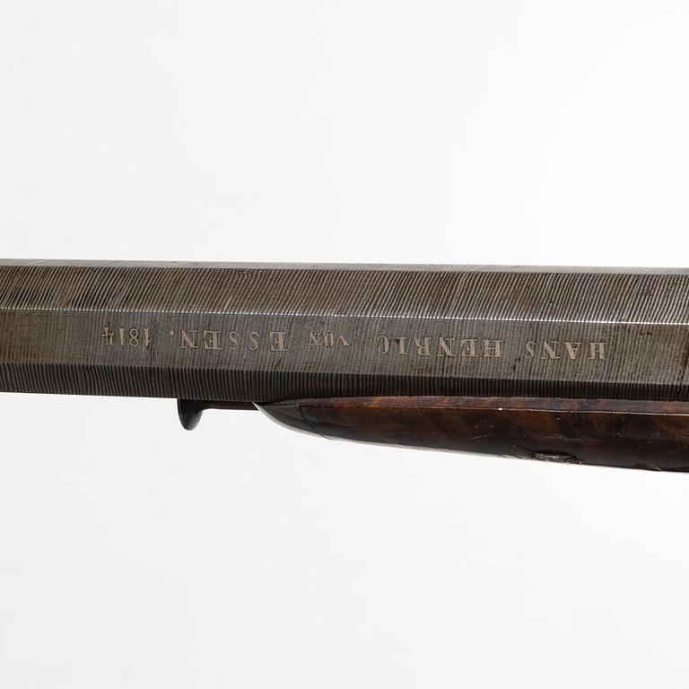 A piar of French percussion pistols, signed Aury, St. Etienne, 1850-80.
