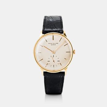 PATEK PHILIPPE, Calatrava, wristwatch, 34 mm.