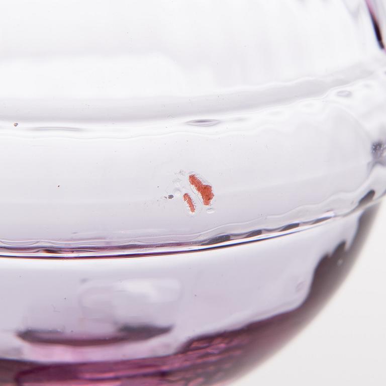 NANNY STILL, KYNTTILÄNJALKA, lasia, "Sulttaani", Riihimäen Lasi, 1960-luku.