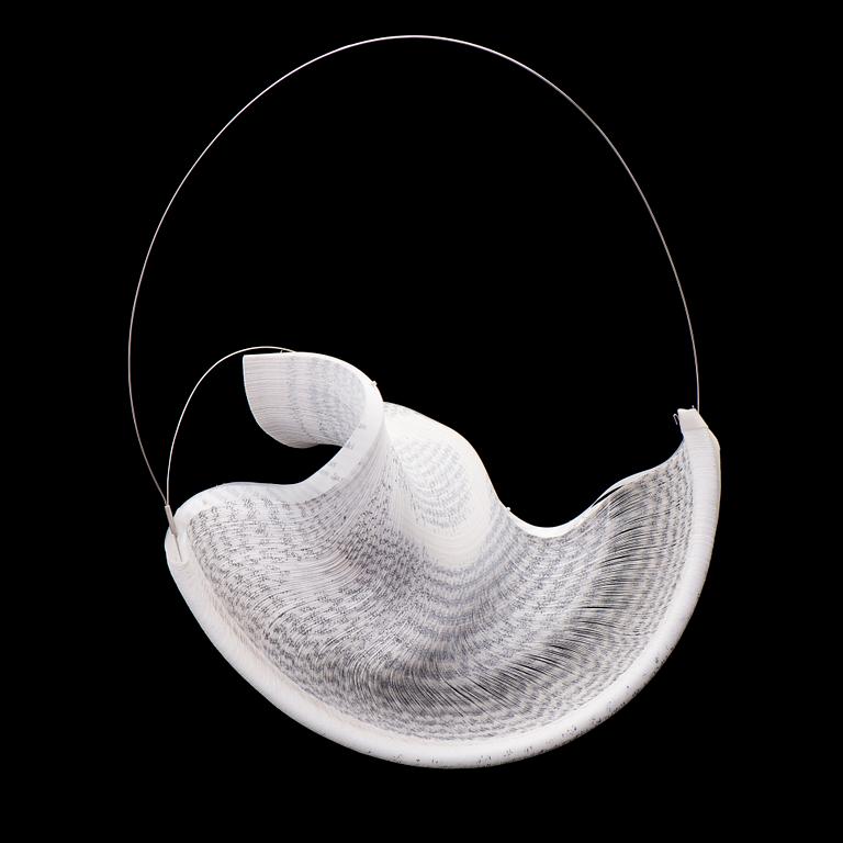 JANNA SYVÄNOJA, NECKLACE, paper, steel wire, 2010.