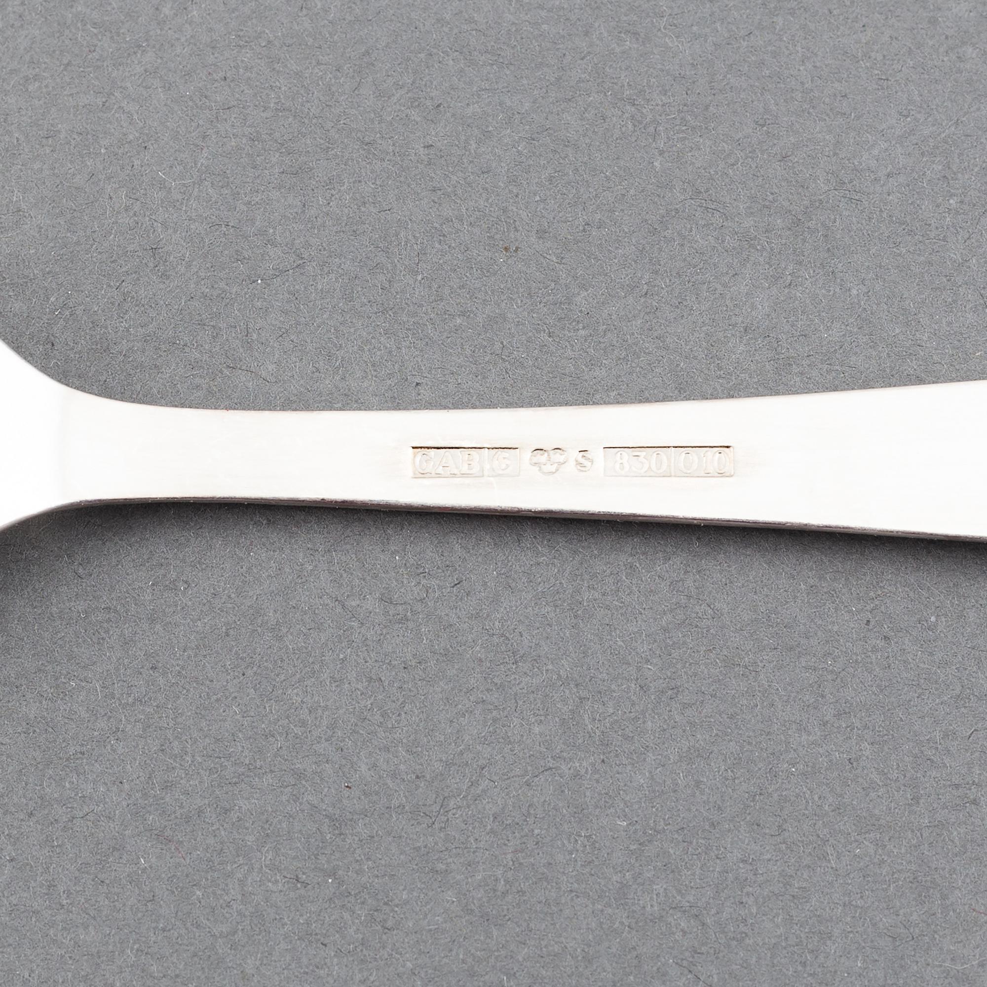 Jacob Ängman, silver cutlery, 32 pcs, Rosenholm, GAB.