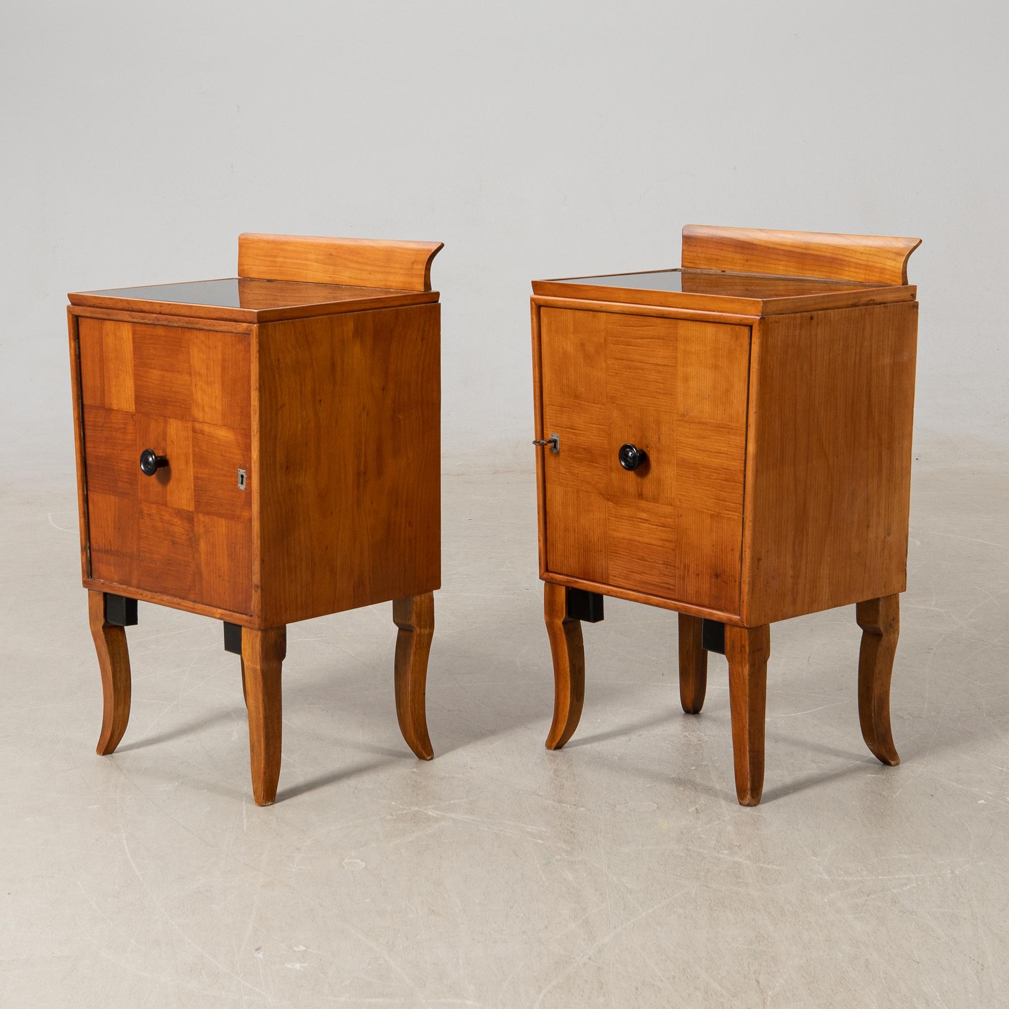 Bed cupboard, a pair, early 20th century.