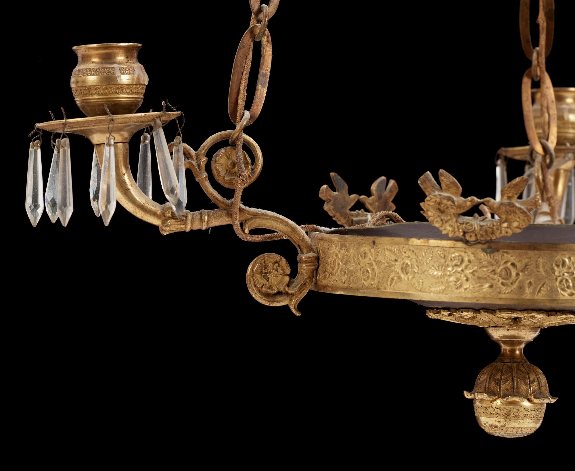TAKAMPEL, empire, 1800-talets först halft. Höjd: ca 77cm.
