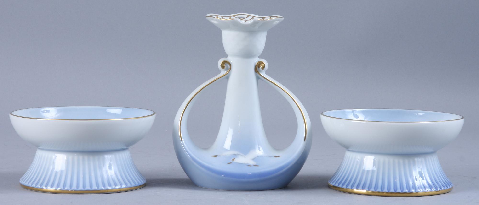 MAT OCH KAFFESERVIS, ca 110, delar "Måsen", porslin, Bing & Gröndahl och Kongl Dansk.