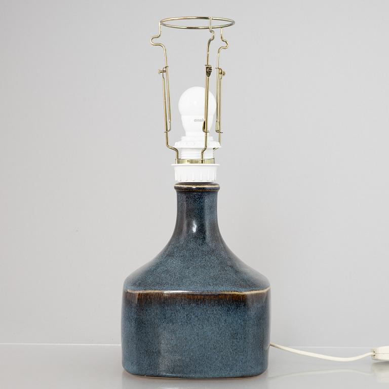 Stig Lindberg, a stoneware table lamp, Gustavsberg Studio 1979.