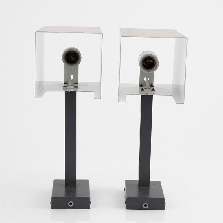 A pair of wall lamps, Finn Lunde, Norway, second half of the 20th century.