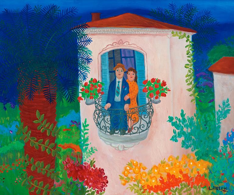 Lennart Jirlow, On the balcony.