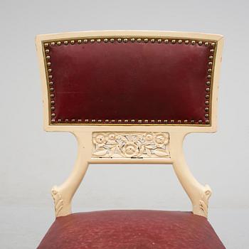 Ferdinand Boberg, A set of six Ferdinand Boberg Art Nouveau chairs, Sweden, circa 1900.