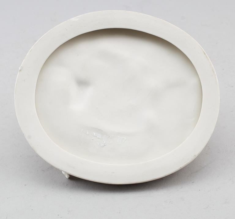 FIGUR, parian, Gustavsberg, daterad 1923.