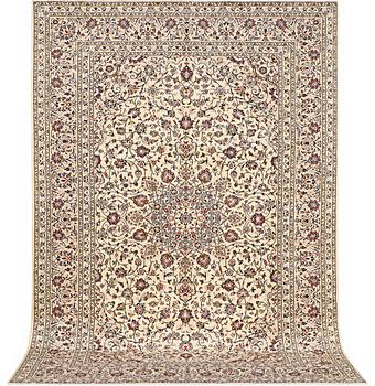 A carpet, Kashan, c. 305 x 302 cm.