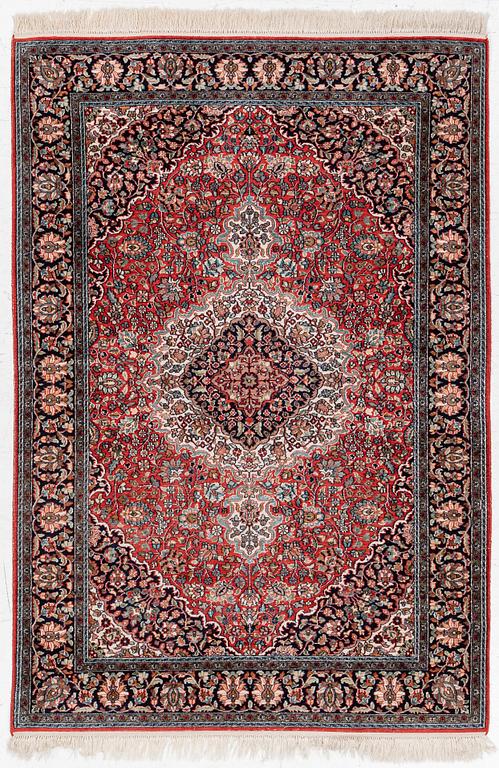 Carpet, silk Ghom,  179 x 122 cm.