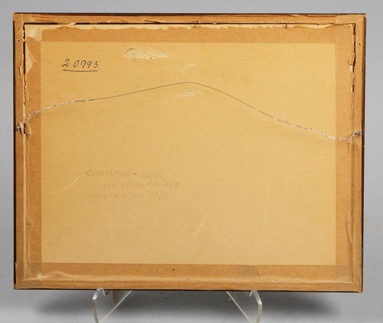 CUNO AMIET, akvarell, monogramsign CA.