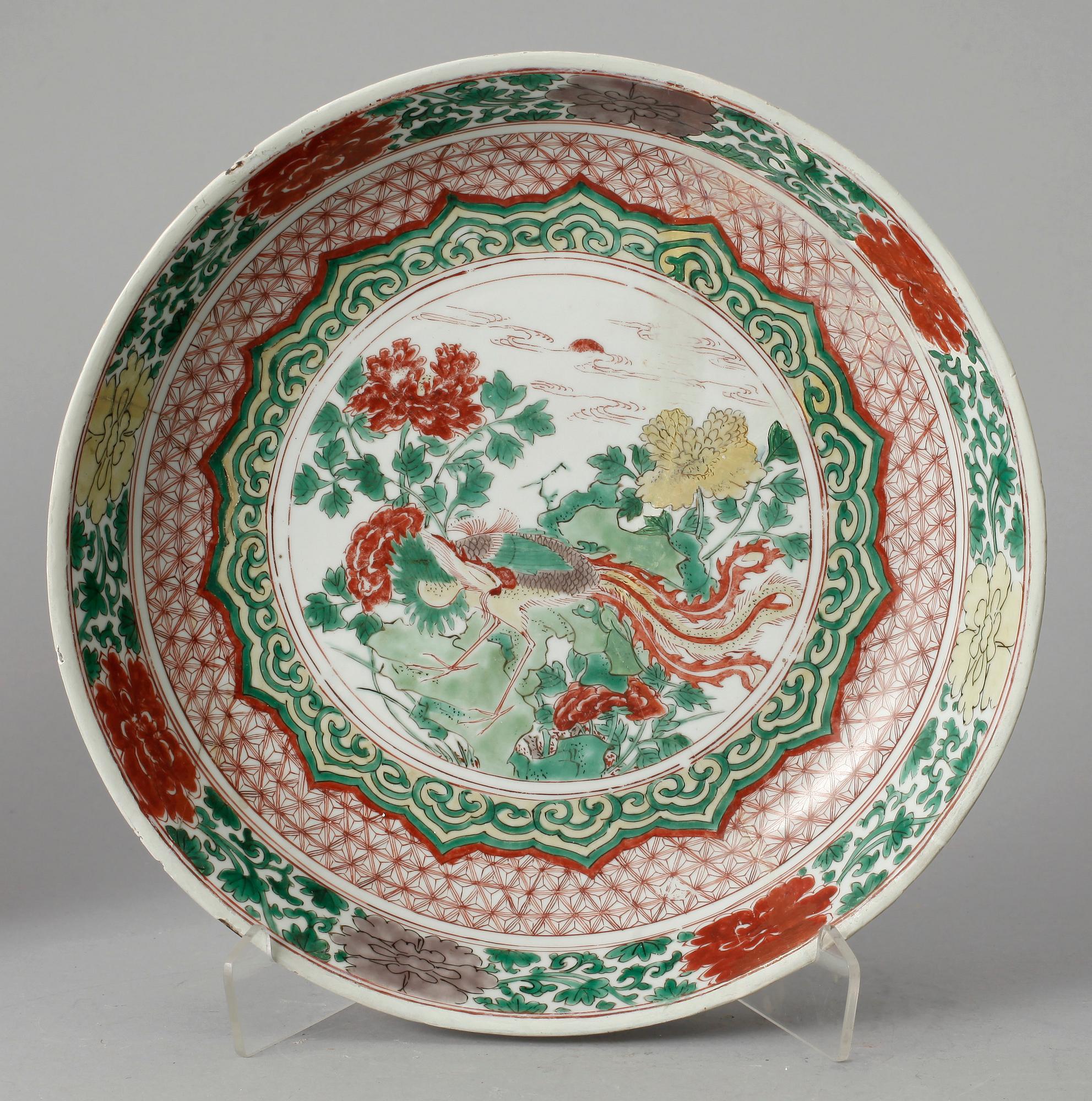 FAT, 3 st, porslin, Kina, Kangxi, (1664-1722).