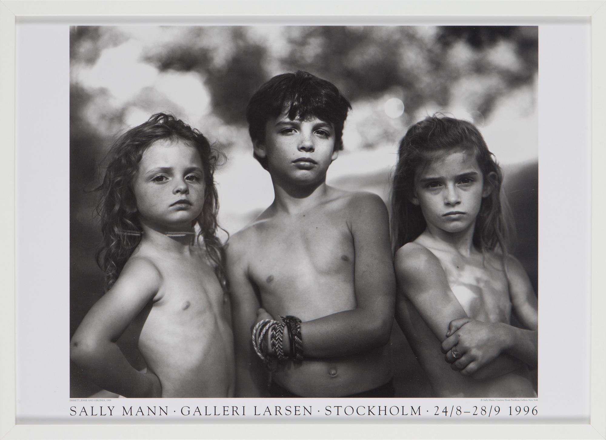 A Sally Mann Poster from the first European Gallery exhibition at Gallery Christian Larsen 1996, printed in 200 copies.