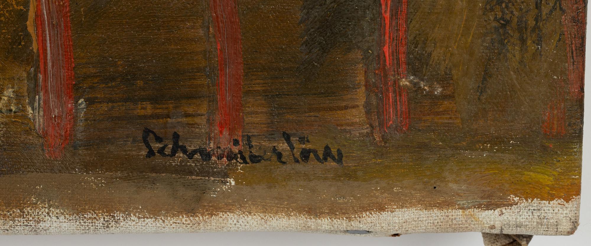 Bertram Schmiterlöw, oil on canvas, signed.