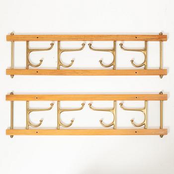 Two 'Dekorativ' clothes hangers, Skoglunds metallgjuteri, Anderstorp, 1950s/60s.