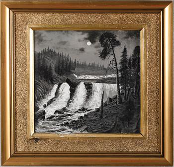 OIDENTIFIERAD KONSTNÄR, gouache, signerad Fagerström, 1800-talets andra hälft.