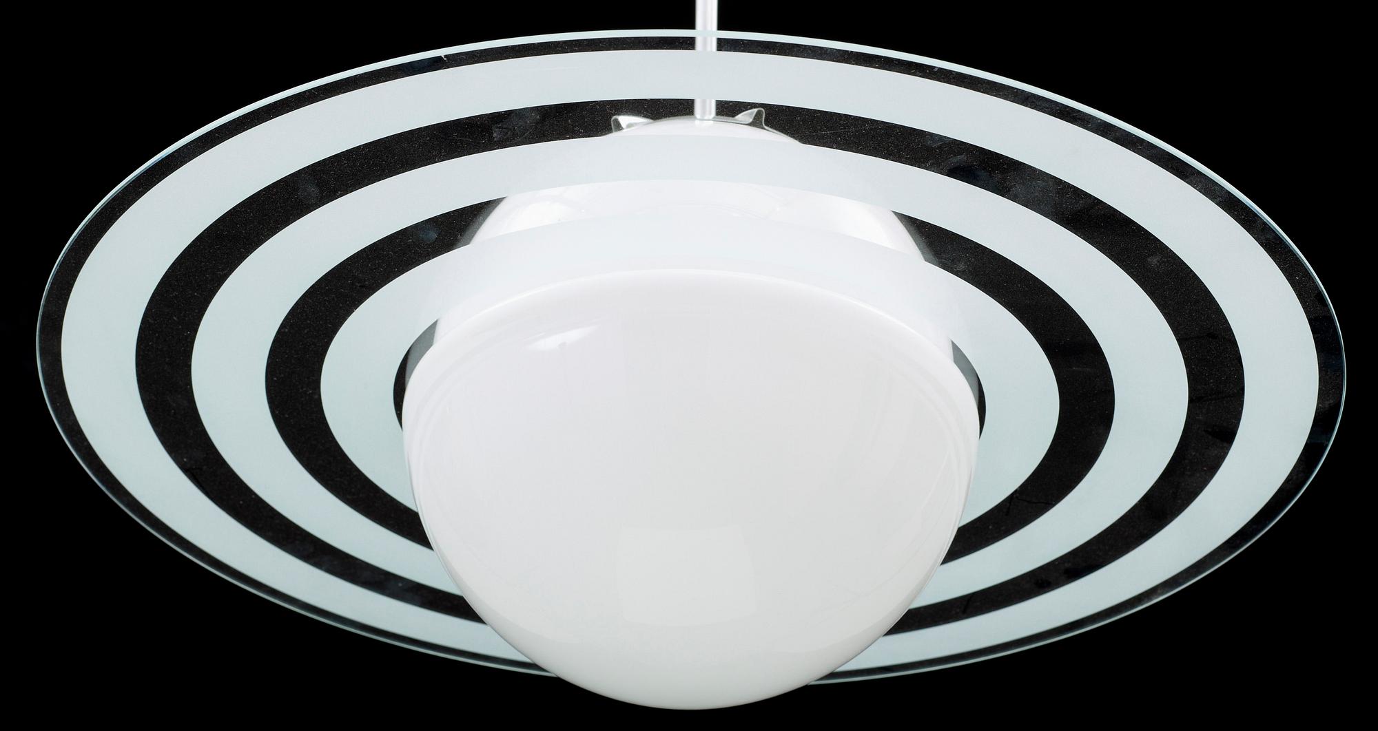 TAKLAMPA, glas, "Saturnus", h 45.