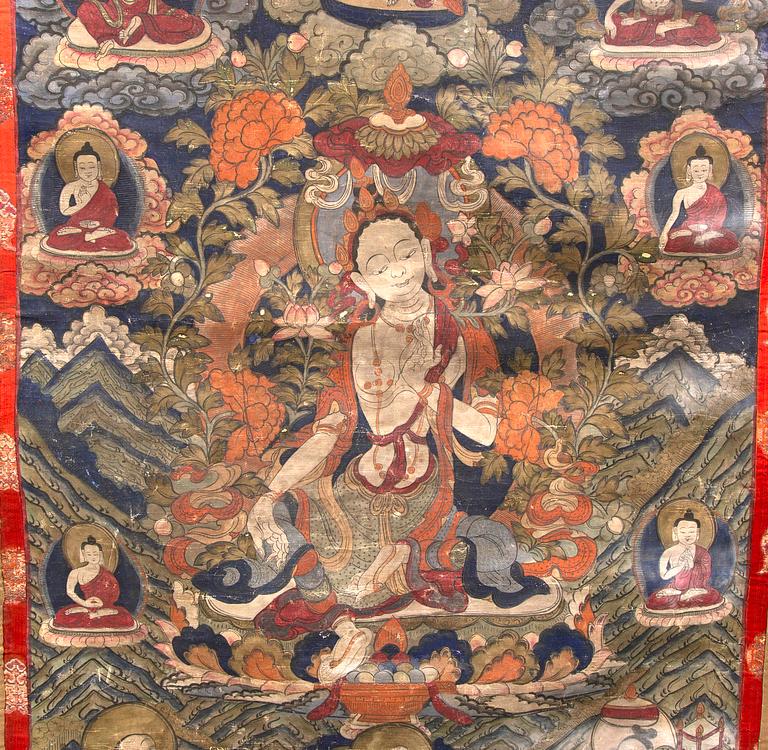 A Tibetan Thangka, ealry 20th Century.