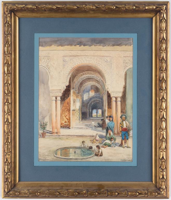 FRANS WILHELM ODELMARK, watercolour, signed.