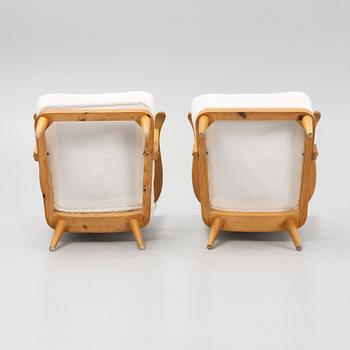 Fåtöljer, ett par , Swedish Modern, 1940/50-tal.