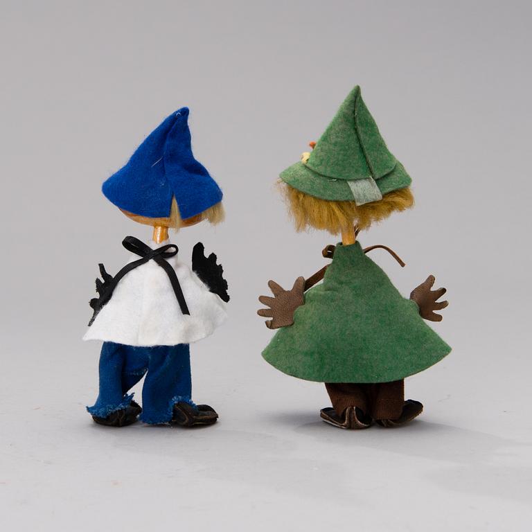 Two Moomin characters by Atelier Fauni, Finland 1950-1960s.