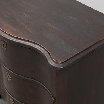 A late Baroque style chest of drawers, 19th Century.