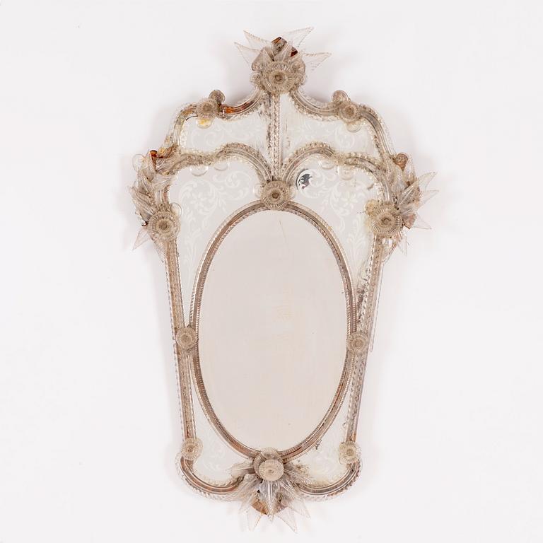 Mirror, Venetian style, 20th Century.