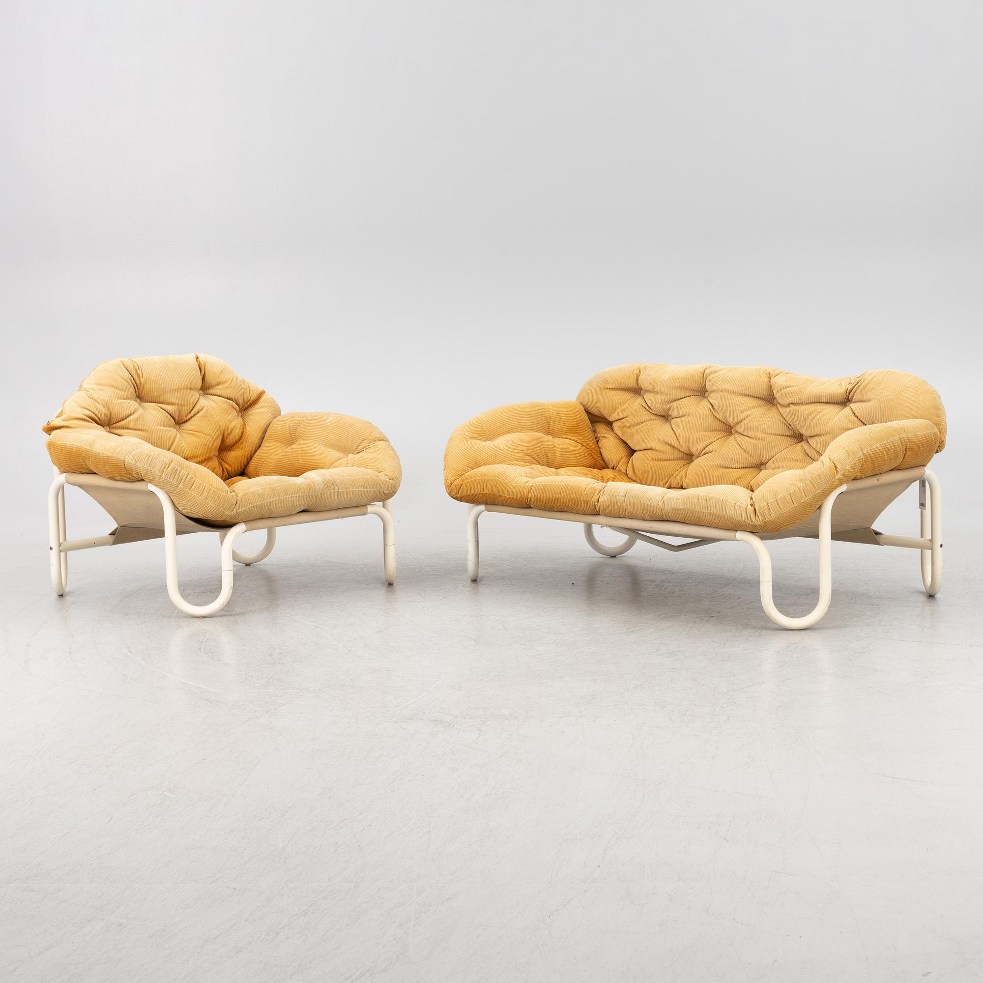 Soffgrupp, 2 delar, Swedform, Skillingaryd, 1970-tal.