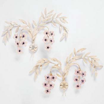 Vägglampor, ett par, 1900-talets andra hälft.