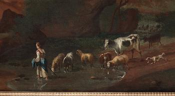 ITALIENSK SKOLA, olja på duk, 1600/1700-tal.