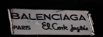 BALENCIAGA, svart cocktailklänning.