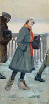 1135. Fedor Feodorowitsch Bucholtz, På väg till arbetet.