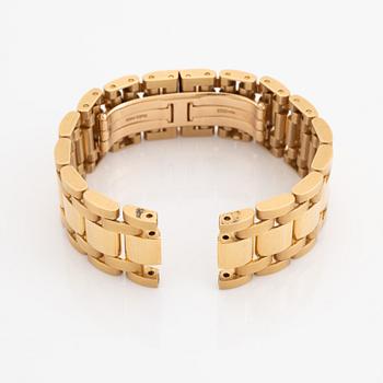 Cartier wrist watch bracelet, 18K gold.